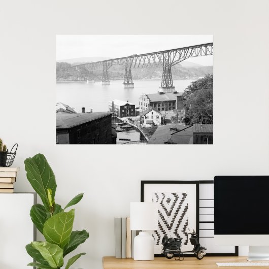 Poughkeepsie Bridge, 1904 Poster (Thuiskantoor)