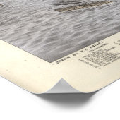 Poughkeepsie New York 1874 Antiek Panorama Poster (Hoek)