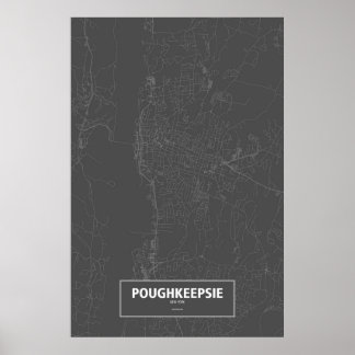 Poughkeepsie, New York (zwart wit) Poster