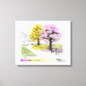 Poui in Bloom Canvas Afdruk (Voorkant)