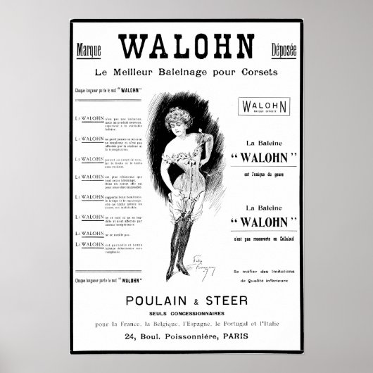 Poulain & Steer corset en Poster (Voorkant)