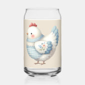 Poule de Cottage en Vichy Bleu (Verso)