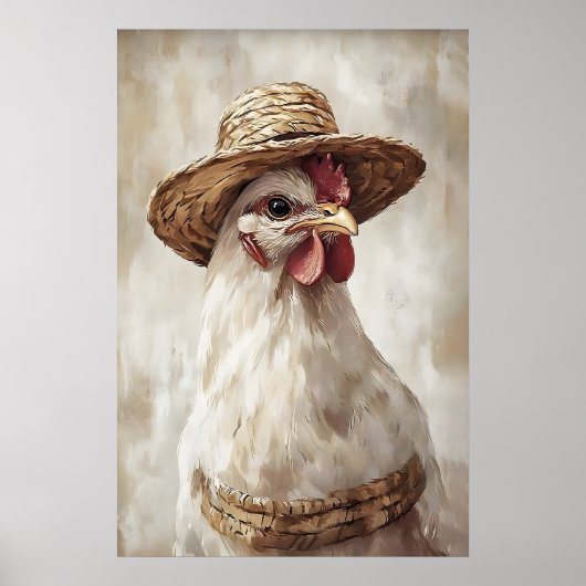 Poule de Pâques en impression de chapeau, impressi (Devant)