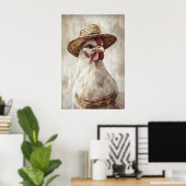 Poule de Pâques en impression de chapeau, impressi (Bureau à domicile)