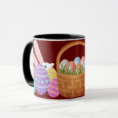 Poule de Pâques et Mug de panier d'oeufs (Devant gauche)