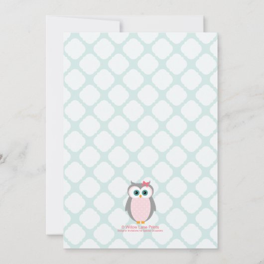 Poule des invitations pour les douches pour les fi (Dos)