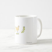 Poule et tasse de couleur chamois de branches (Devant droit)