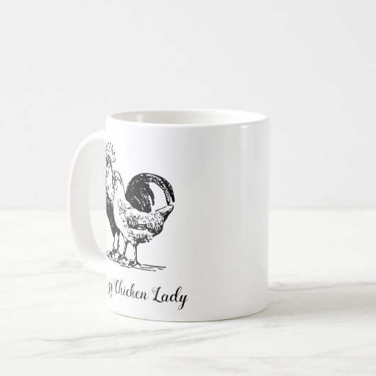 Poule folle Lady Mug (Devant gauche)