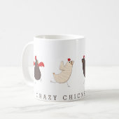 poule funky folle poule dame mug (Devant gauche)