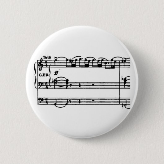 Poulenc Organ Concerto Ronde Button 5,7 Cm (Voorkant)