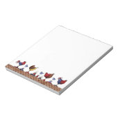 Poules dans une ligne - Bloc-notes (Tourné)