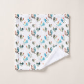 Poules de campagne amoureuses de poulets (Gant de toilette)