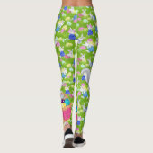 Poules de lapin de Pâques doux oeufs Leggings (Dos)