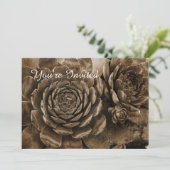 Poules et poulets Invitation de Baby showers succu (Debout devant)