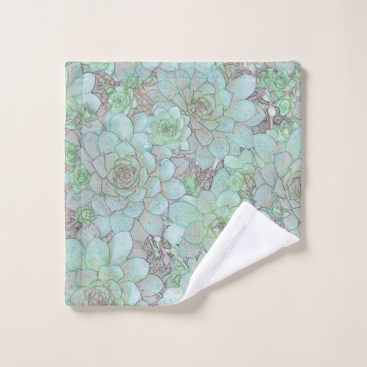 Poules et poussins (Gant de toilette)