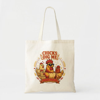 POULES M'ADORENT Sac fourre-tout drôle de poulet