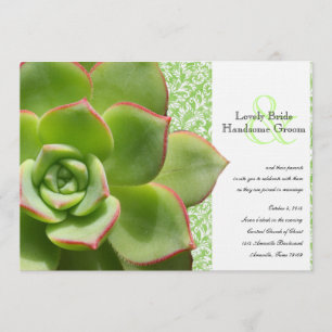Poules vertes et poules Faire-part de mariage succ