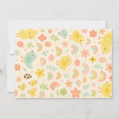 Poulet 1er anniversaire fête photo Invitation (Dos)