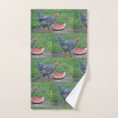 Poulet aime la pastèque (Serviette à main)
