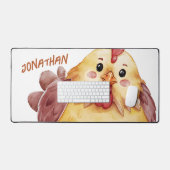 Poulet aquarelle adorable (Clavier et souris)