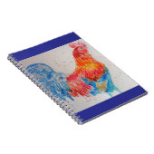 Poulet Aquarelle Coq Oiseaux Garçons Cahier (Côté Droit)