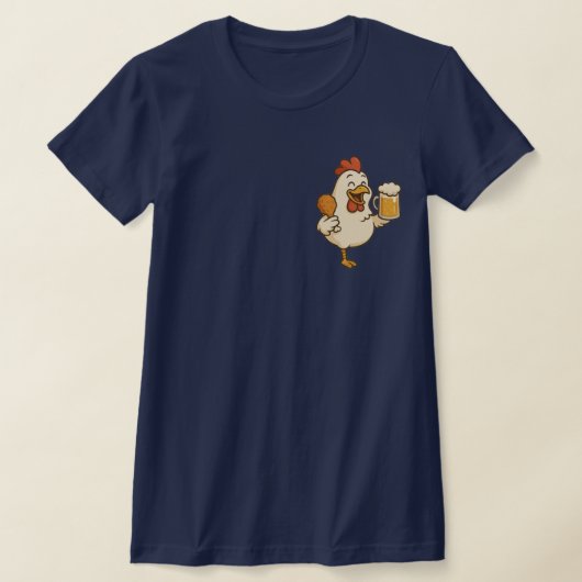 Poulet coréen frit - coin T-shirt (Poser)