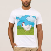 Poulet Courant Dans Un T-Shirt Hommes De Terrain (Devant)