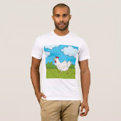 Poulet Courant Dans Un T-Shirt Hommes De Terrain (Devant entier)