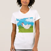 Poulet Courant Sur Le Terrain T-shirt Femme (Devant)