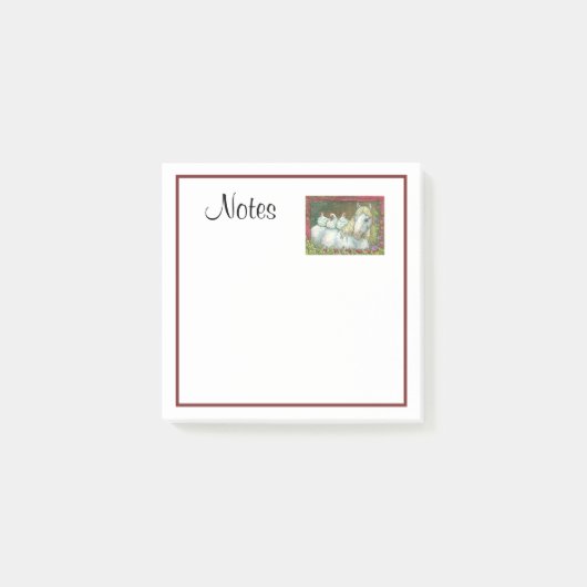 POULET DANS LA GRILLE, CHEVAUCHER 3M Post-it® Note (Devant)
