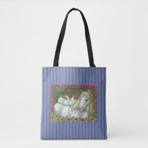 POULET DANS LA STABLE, SAC FOURRE-TOUT CHEVAL *Ble
