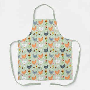 Poulet dans les fleurs Vert tablier