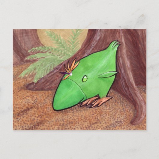 Poulet de la carte postale Plante (Devant)