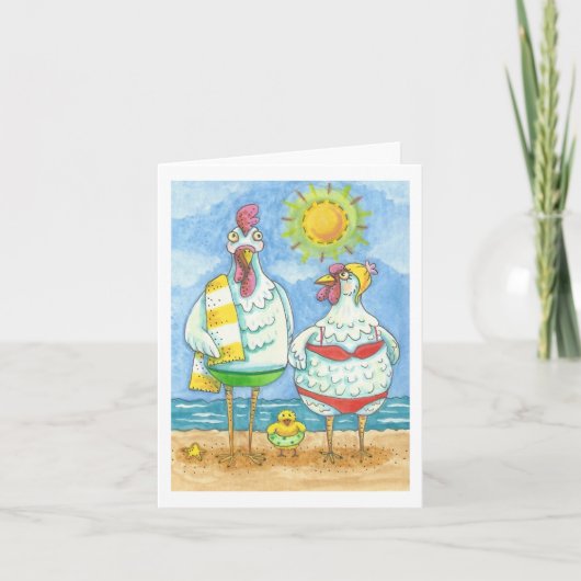 POULET DE LA MER, CARTE DE REMARQUE DU DESSIN AMUS (Devant)