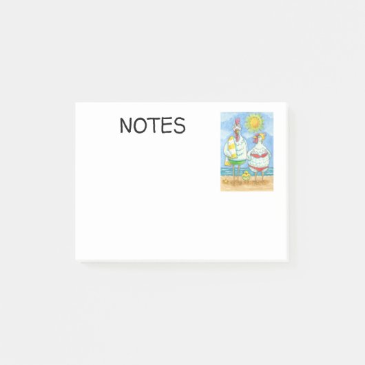 POULET DE LA MER, DESSIN AMUSANT Post-it® Notes (Devant)