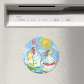 POULET DE LA MER, MAGNET DE DESSIN AMUSANT (In Situ (Lave-vaisselle))