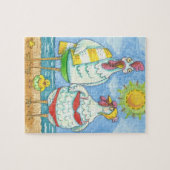 POULET DE MER, PUZZLE DE DESSIN AMUSANT (Horizontal)