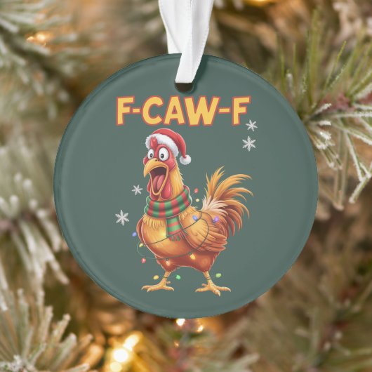 Poulet de Noël criant F drôle F Caw (Arbre)