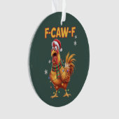 Poulet de Noël criant F drôle F Caw (devant)