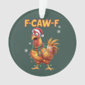 Poulet de Noël criant F drôle F Caw (devant)