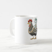 Poulet de Rider Zombie - Mug de café fou (Devant gauche)