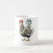 Poulet de Rider Zombie - Mug de café fou (Centre)