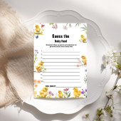 Poulet Devinez La Carte De Jeu Baby shower Aliment