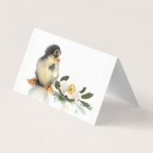 poulet drôle ・ Carte de visite plié (Dos)