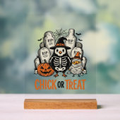 Poulet drôle ou traitement Halloween poulet graphi (Neutre)