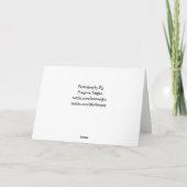 Poulet En Neige Carte Anniversaire (Dos)