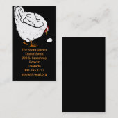 Poulet et oeuf de coupe victorienne carte de visit (Devant / Derrière)