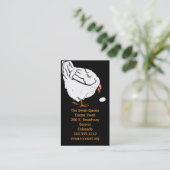 Poulet et oeuf de coupe victorienne carte de visit (Debout devant)