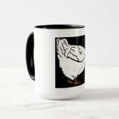 Poulet et oeuf de sciage victorien sur la Mug (Devant gauche)