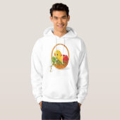 Poulet Et Oeufs Dans Le Panier Mens Sweat - shirt (Devant entier)